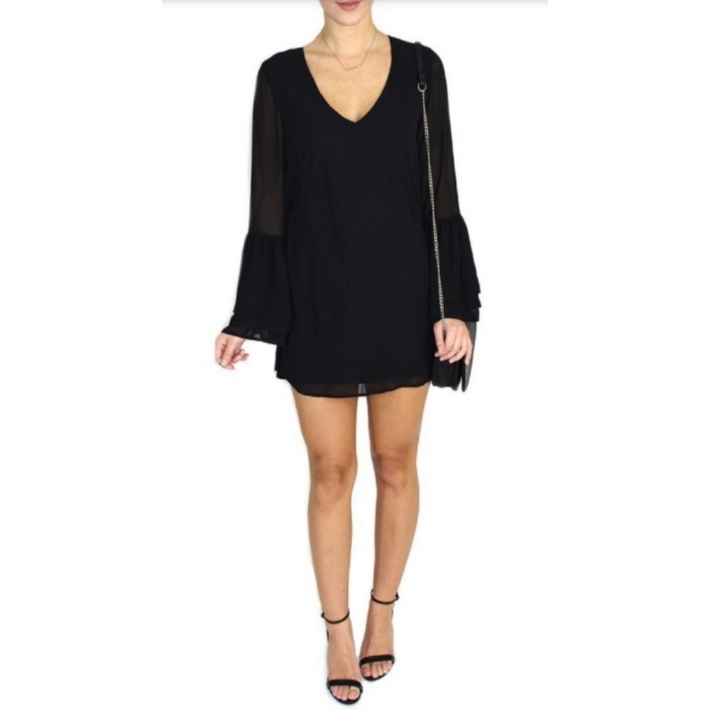 🆕️⬇️Show Me Your MuMu Black Chiffon Nolita Dress - Picture 8 of 9